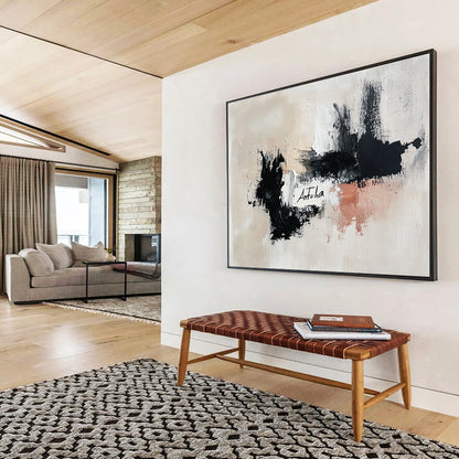 Minimalist Abstract with 'Antcha' Art for Modern Home Office & Artistic Studio SC311