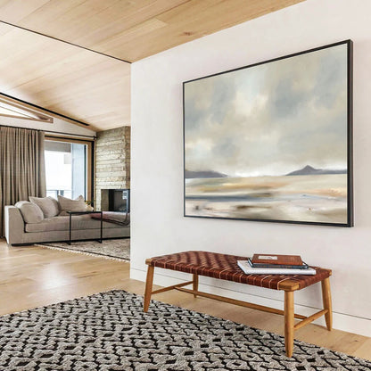 Light - Colored Lakeside Landscape Art for Relaxing Bedroom DLZ2743