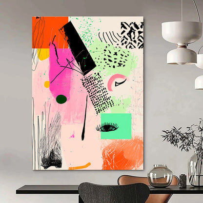 Abstract Face Collage for Bohemian - Style Beauty Salon & Artistic Fashion Boutique STSC982