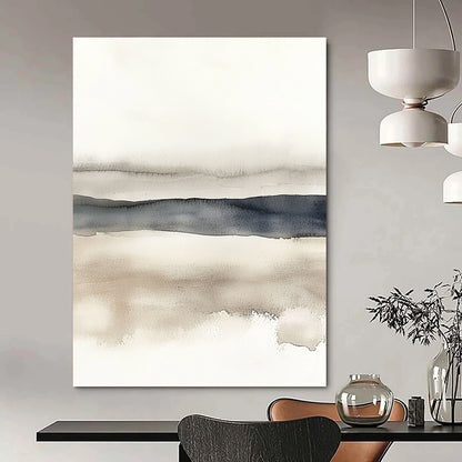 Minimalist Watercolor Stripes for Scandinavian - Style Home Office & Calming Meditation Space STSC496
