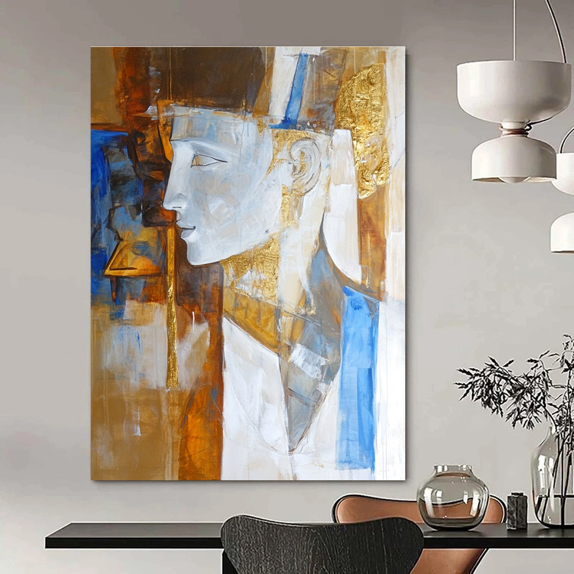 Abstract Ancient Figure for Historical - Themed Study & Art Deco Lounge STSC633