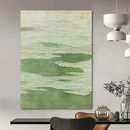 Light Green Textured Abstract Art for Eco - Friendly Home & Botanical Shop DLZ1234