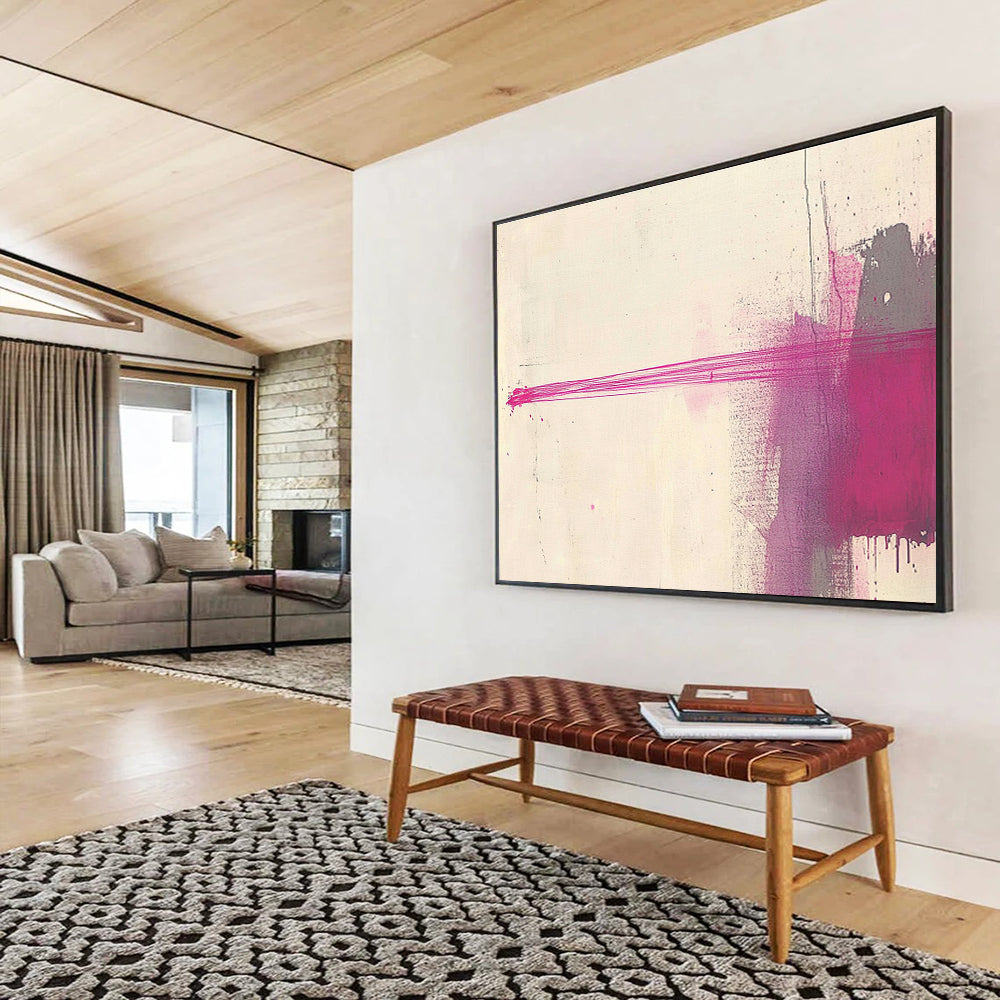 Abstract Pink Strokes Art for Modern Studio & Art Gallery SC550