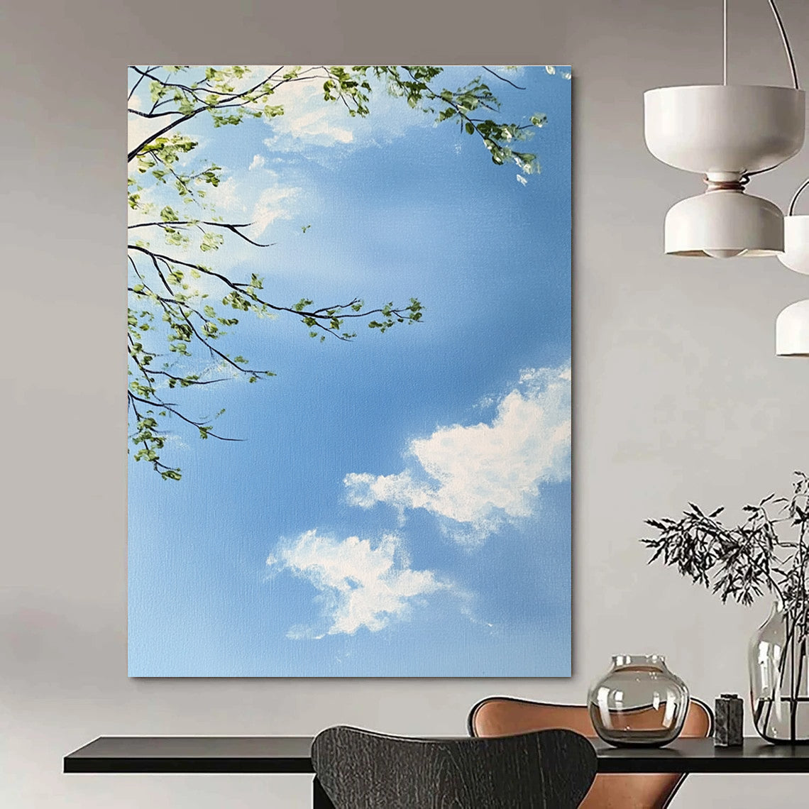 Tree Branches and Sky for Nature - Inspired Living Room & Relaxing Spa STSC1195