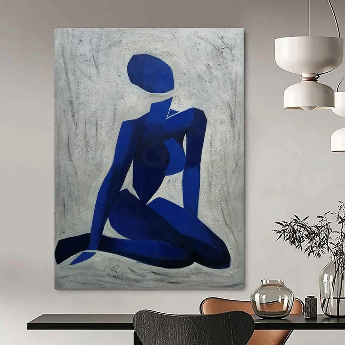 Custom Large Handmade Abstract Painting for Bedroom & Living Room DLZ2270
