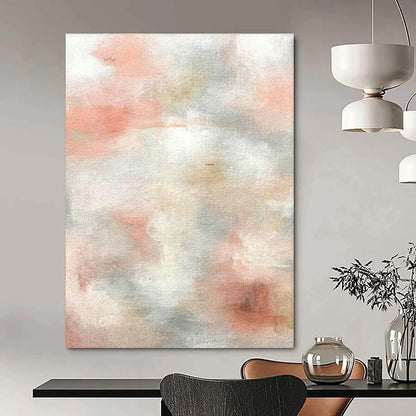 Pink - Gray Abstract Art for Feminine - Themed Beauty Salon Waiting Areas DLZ0004