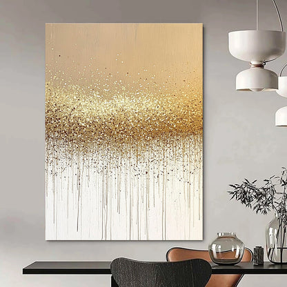 Golden Glitter Drip for Luxury Hotel Ballroom & Glamorous Home Dining Room STSC994
