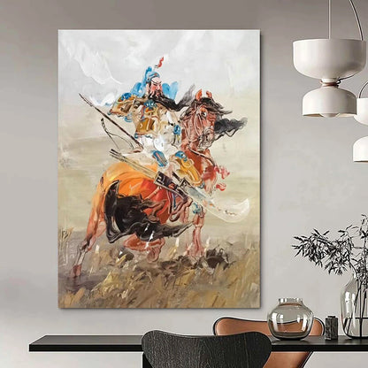 Asian - Inspired Warrior Art for Cultural Center & Traditional Restaurant DLZ2290