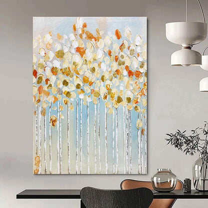 Golden Floral Tree Art for Bohemian Bedroom & Luxury Spa DLZ2161