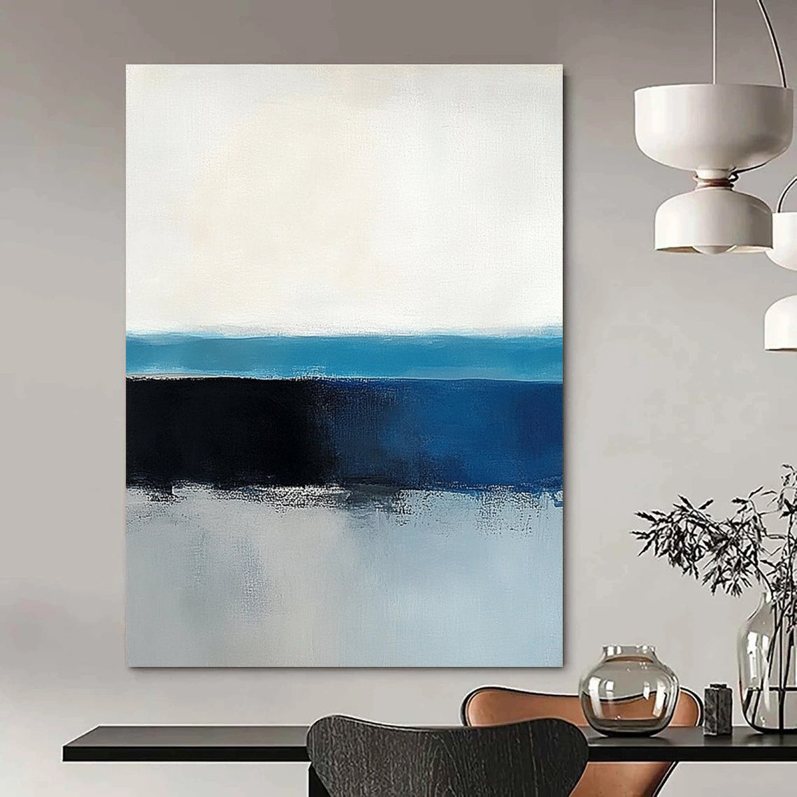 Minimalist Blue and White for Modern Office & Scandinavian - Style Home STSC342