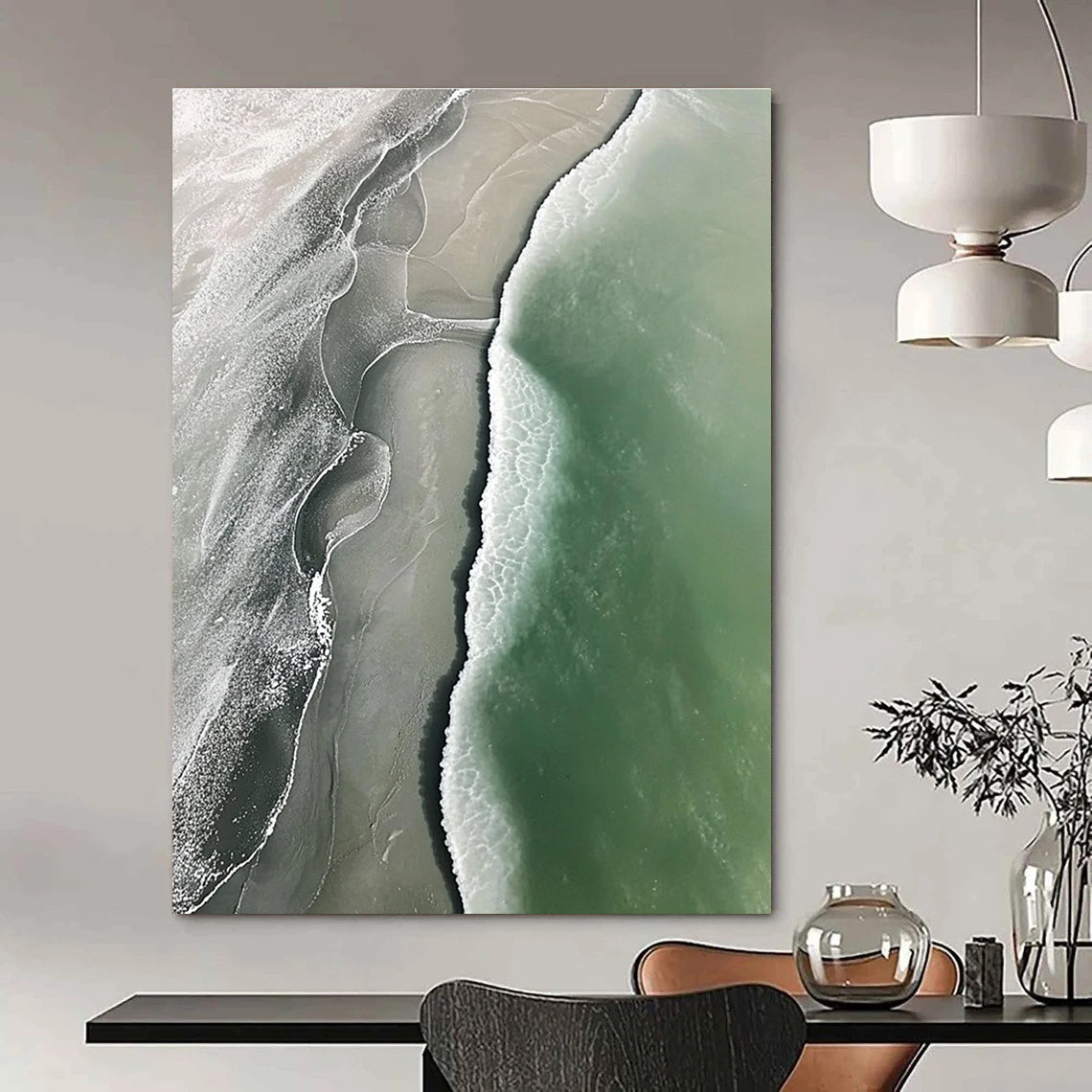 Detailed Beach Aerial View for Modern Home Office & Beachfront Property Gallery STSC529
