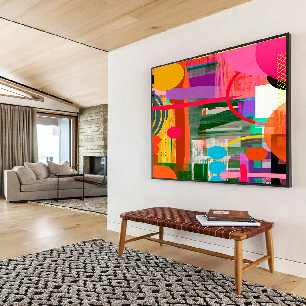 Colorful Geometric Abstract for Creative Playrooms DLZ2466