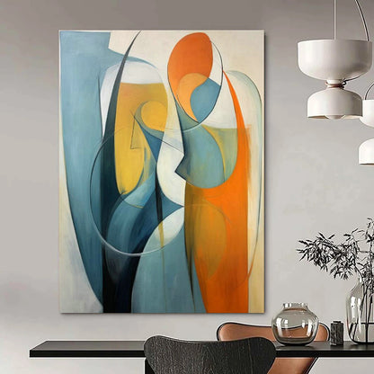 Abstract Figure Art for Modern Dance Studio Lounges DLZ0286