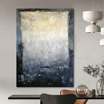 Gray - White Abstract Square Art for Library & Hallway DLZ2277