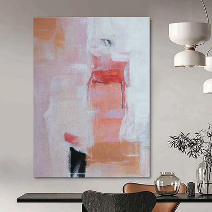 Pink - Orange Abstract Art for Bedroom & Dining Room DLZ0334