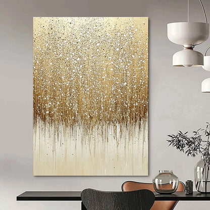 Luxurious Golden Drizzle Art for Ballroom & Home Gallery STSC681