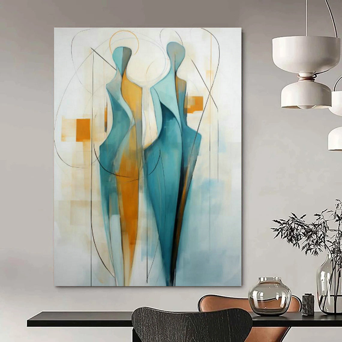 Abstract Human Forms Art for Bedroom & Hallway DLZ0305