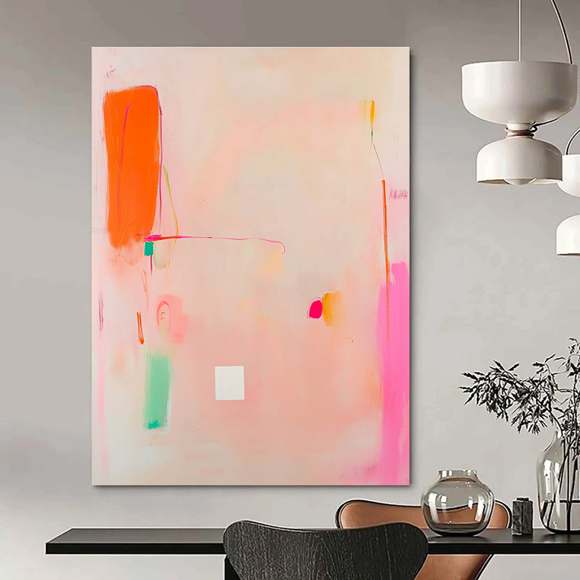Pastel Abstract with Bold Accents for Feminine Boutique & Cozy Café STSC770
