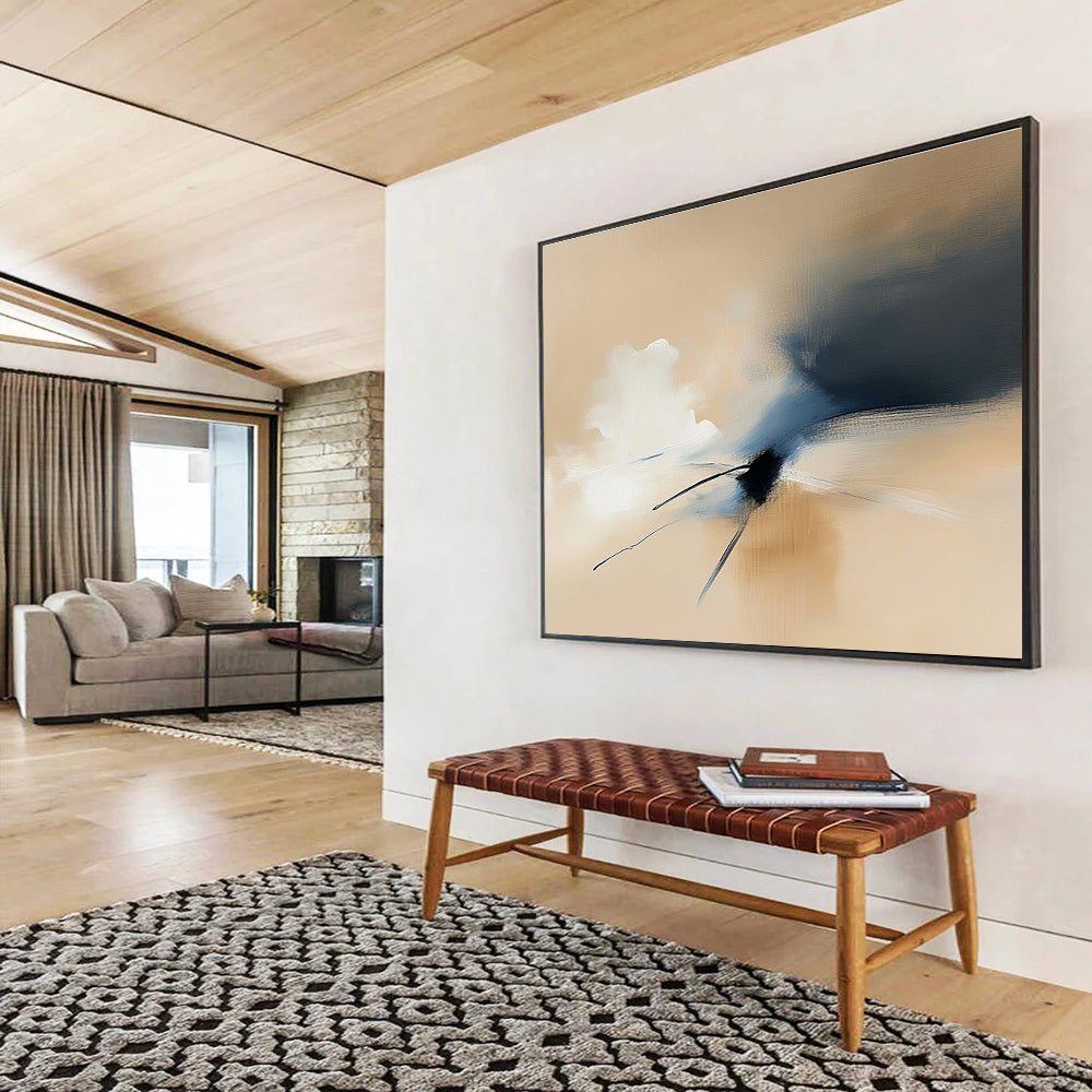 Soft Abstract Clouds Art for Romantic Bedroom & Meditation Space SC178