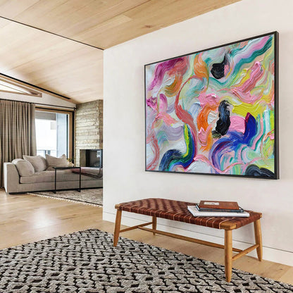 Colorful Fluid Abstract Art for Modern Art Gallery Pop - Up Shows DLZ2676