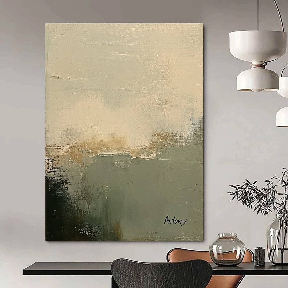Subtle Tone Abstract for Serene Meditation Space & High - End Wellness Center STSC799
