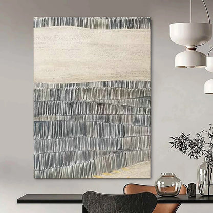 Line - Textured Abstract Art for Minimalist Art Museum & Scandinavian - Style Home Library DLZ1606