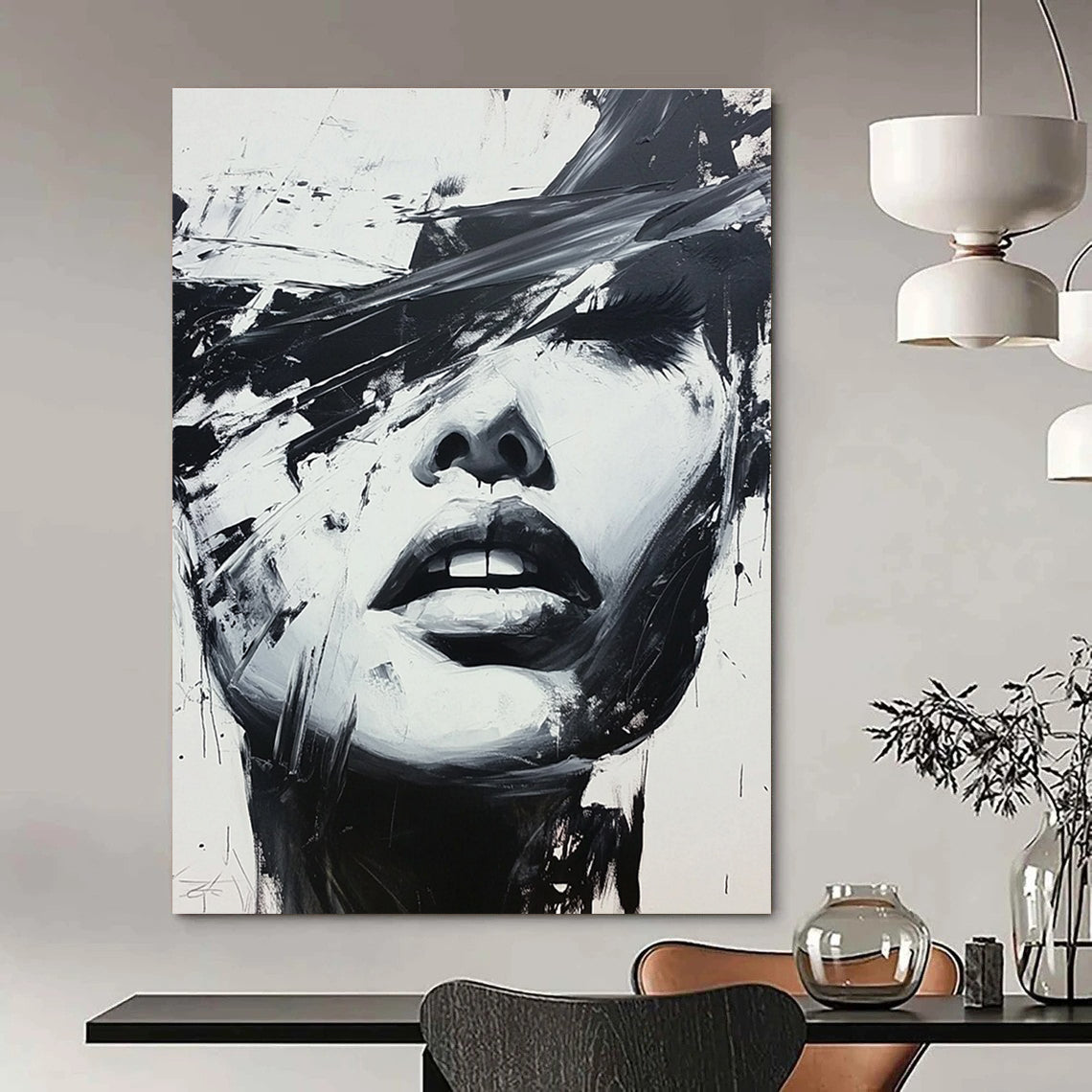 Edgy Figurative Art for Fashion Boutique & Contemporary Studio STSC023