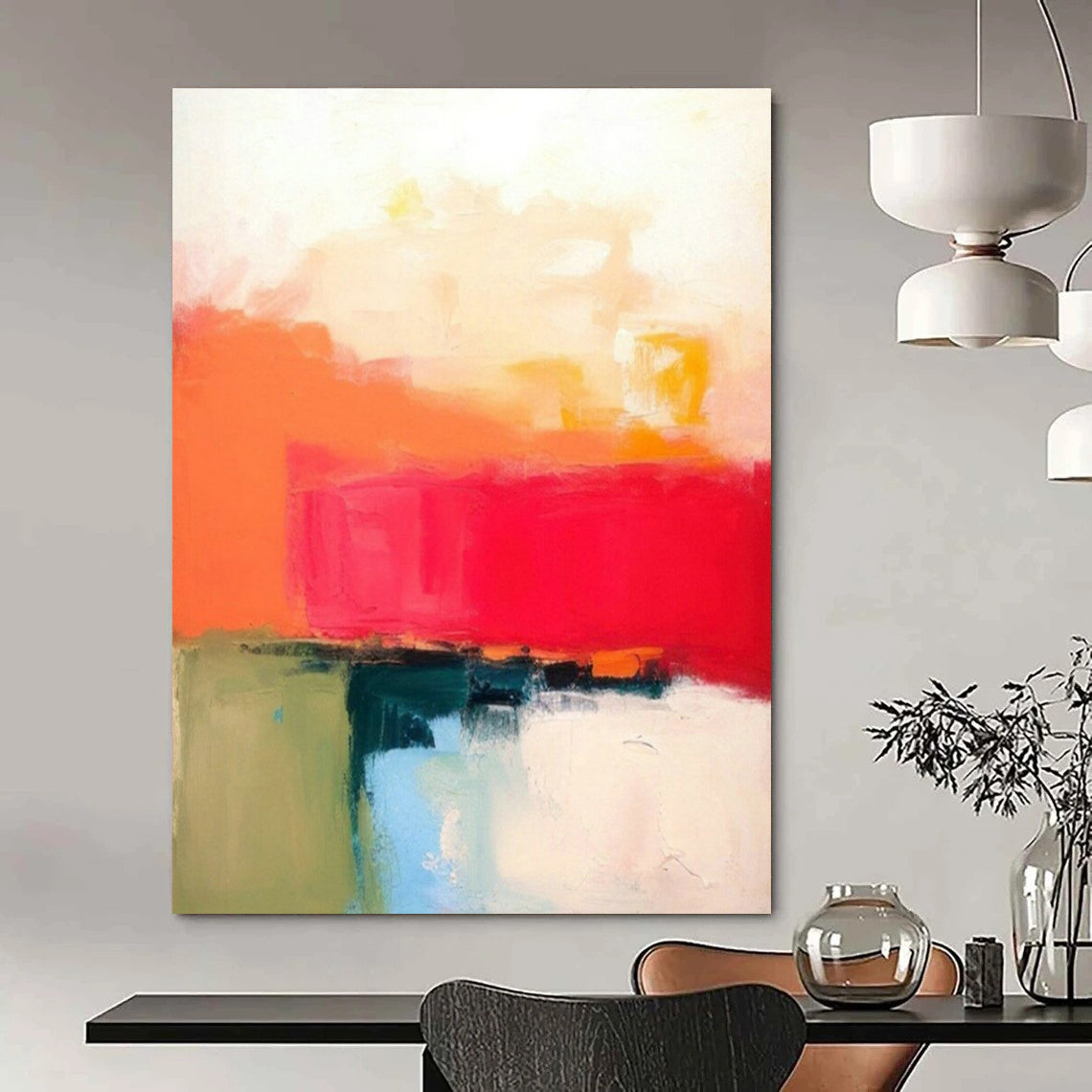 Color - Block Abstract Art for Modern Office & Contemporary Art Fair DLZ1926