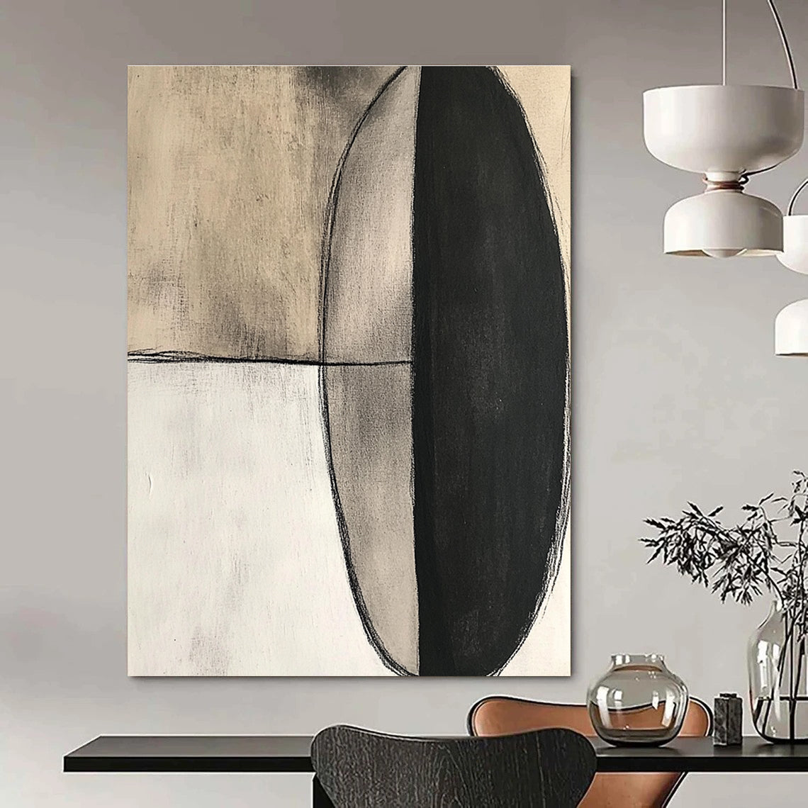 Minimalist Shape Art for Gallery & Lounge STSC663