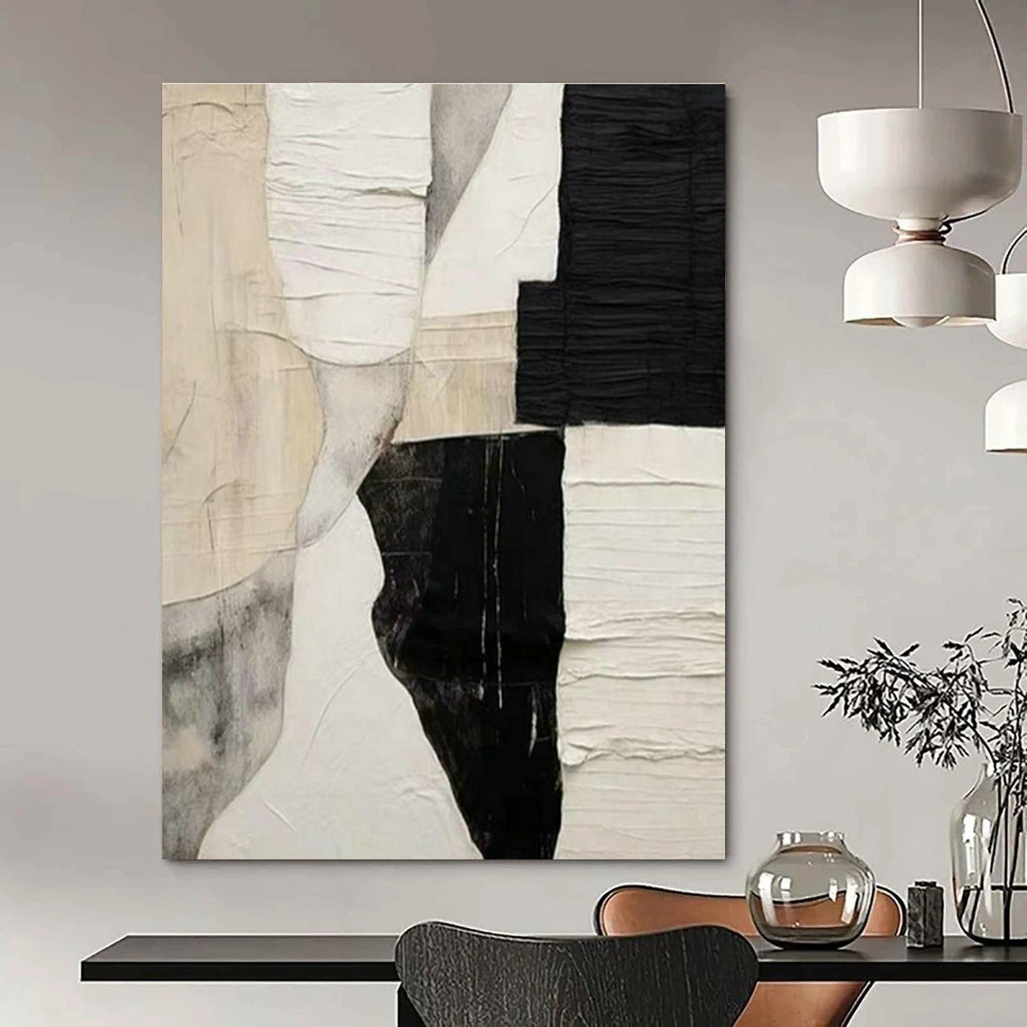 Collage - Texture Art for Modern Home Office Accent Walls DLZ0250