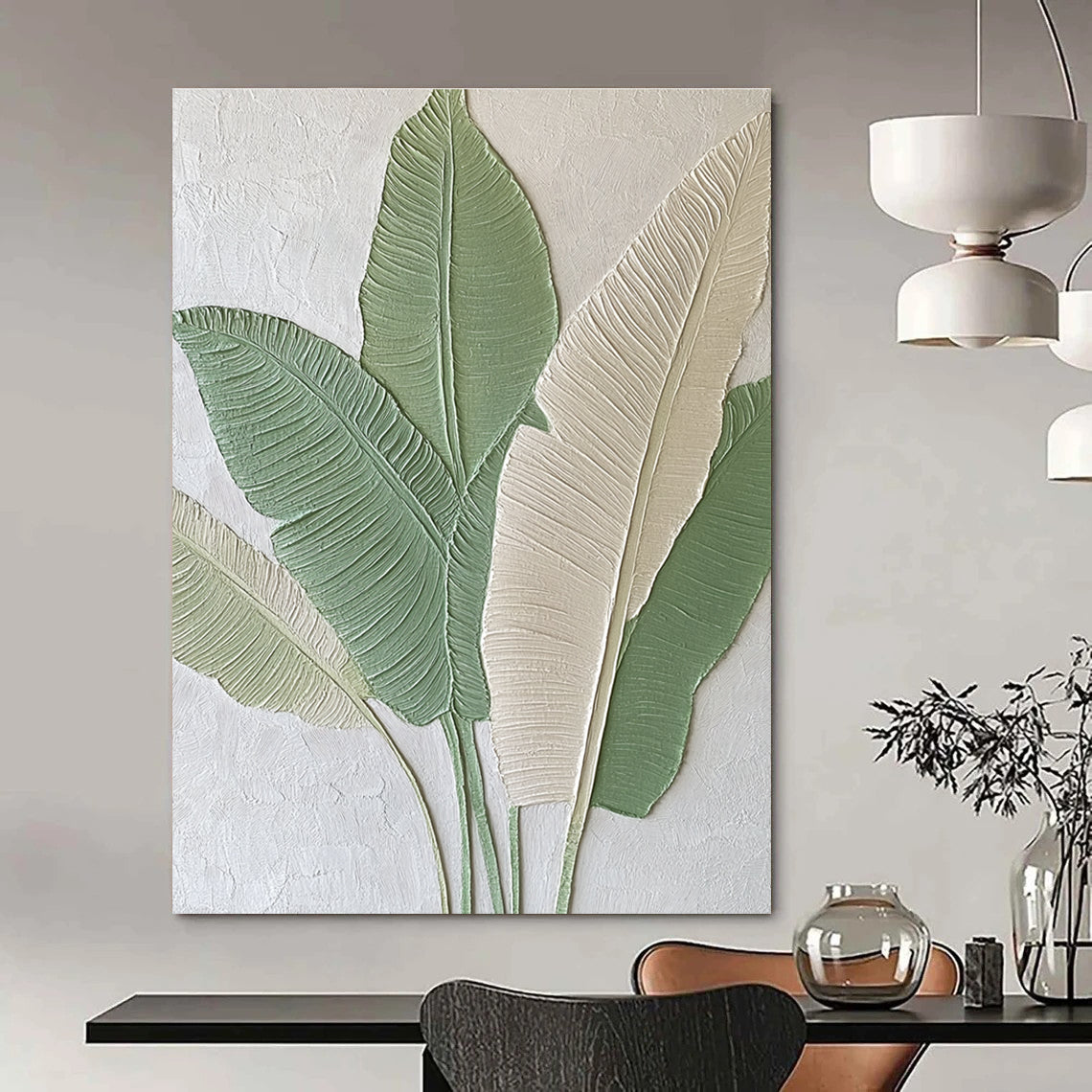 Tropical Relief Art for Beach House & Jungle - Themed Café STSC001