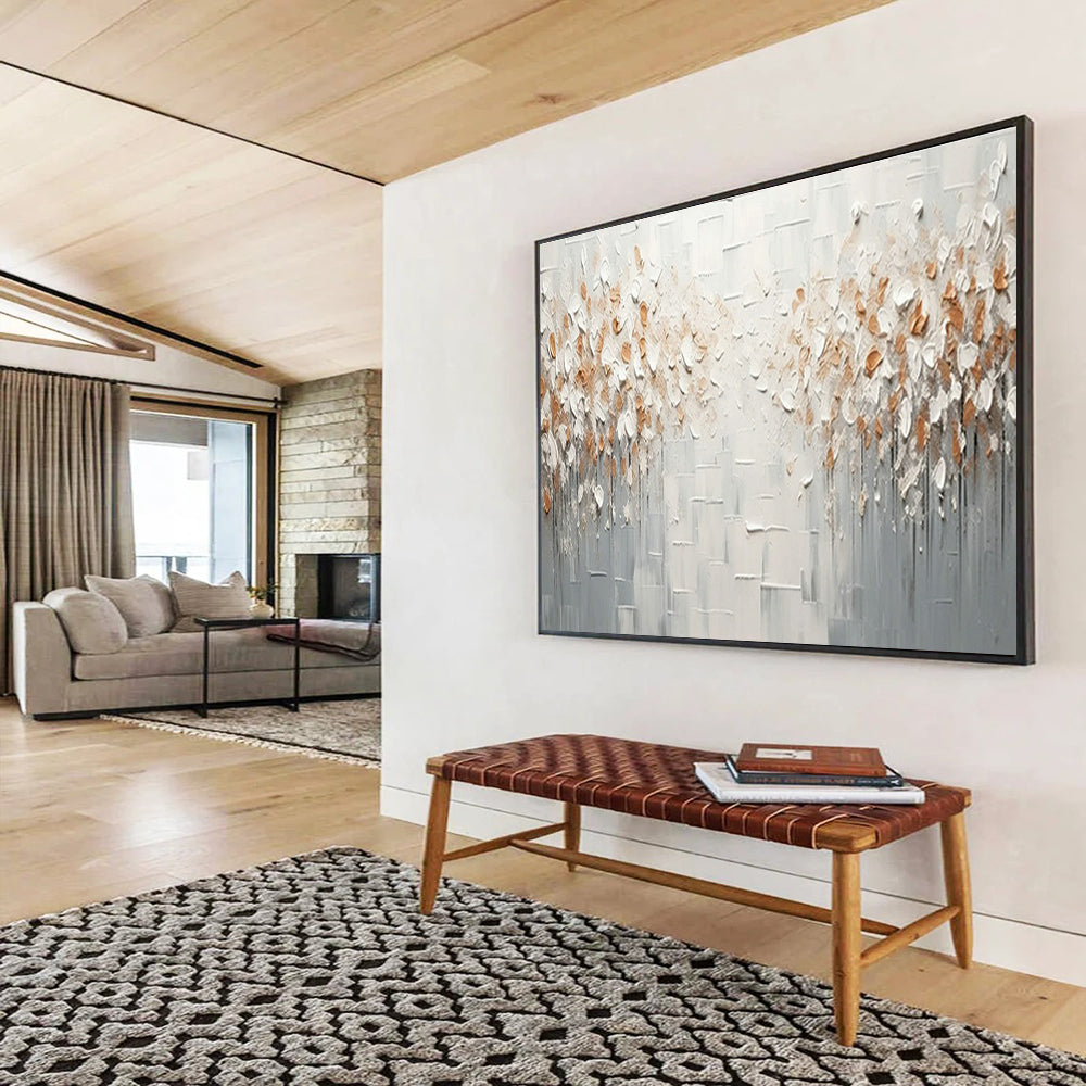 Beige Decorative Abstract Art for Contemporary Entryways DLZ2431