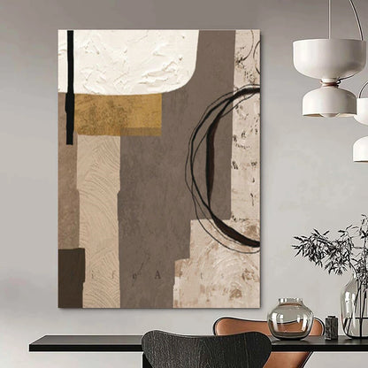 Collage - Style Abstract Art for Artsy Bookstore & Vintage - Inspired Home DLZ2216