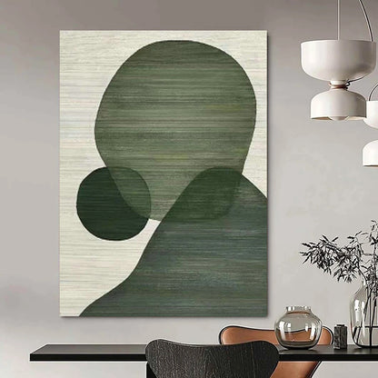 Green Geometric Art for Eco - Friendly Home Entryways DLZ0257