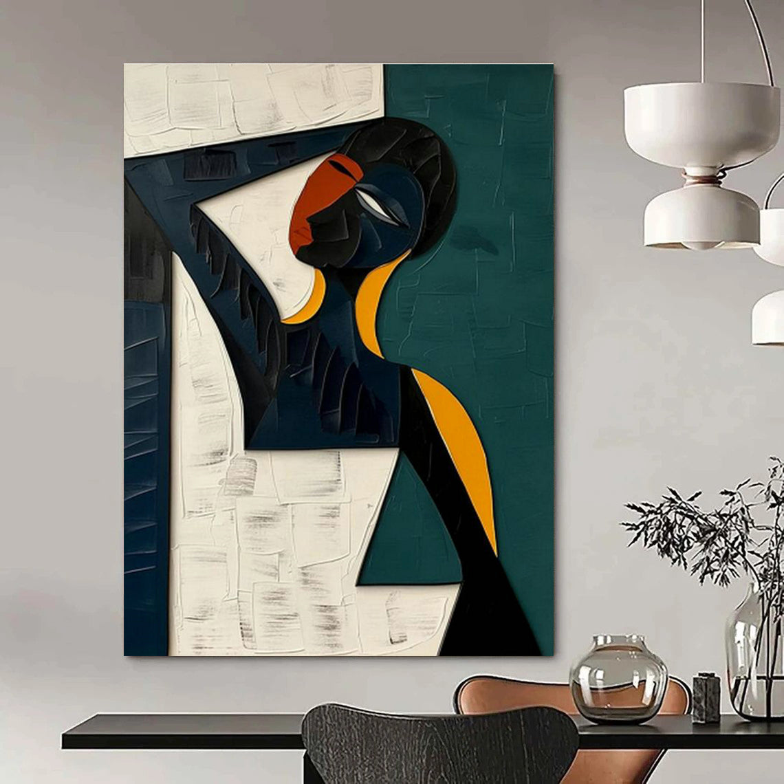 Abstract Figure Art for Creative Studio & Art - Centric Home DLZ2166