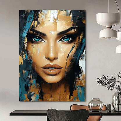 Colorful Abstract Portrait for Creative Studio & Modern Art Gallery STSC456