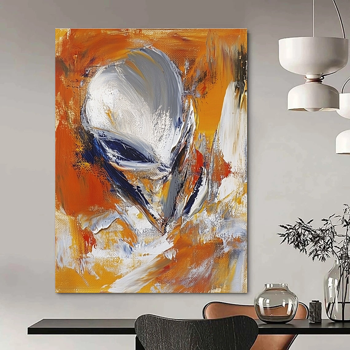Abstract Alien Figure for Sci - Fi Lounge & Creative Kids’ Room STSC626
