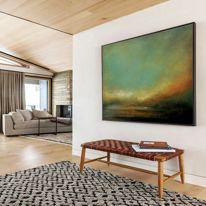 Gradient Landscape Oil Painting for Modern Art Gallery Minimalist Spaces DLZ3162