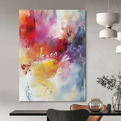 Colorful Name Abstract for Personalized Home Office & Artistic Studio STSC802