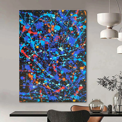 Colorful Splatter Abstract Art for Artistic Studio & Trendy Bar DLZ0763