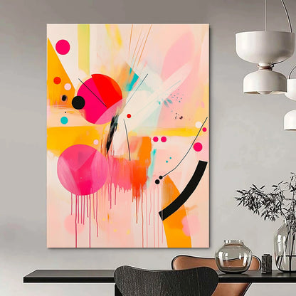 Colorful Drip Abstract for Modern Art Gallery & Trendy Café STSC790
