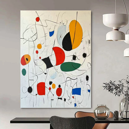 Colorful Symbolic Abstract Art for Playroom & Creative Studio DLZ1191