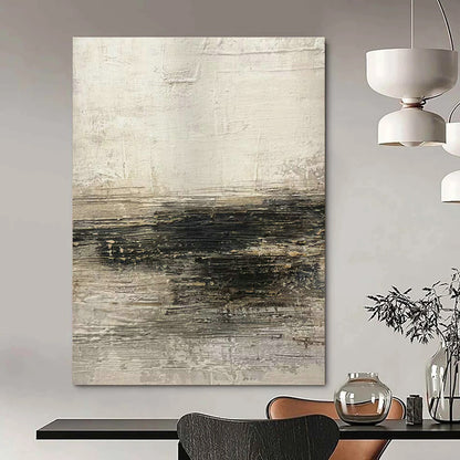 Gray - White Textured Abstract Art for Rustic Art Studio & Industrial - Chic Café DLZ1883