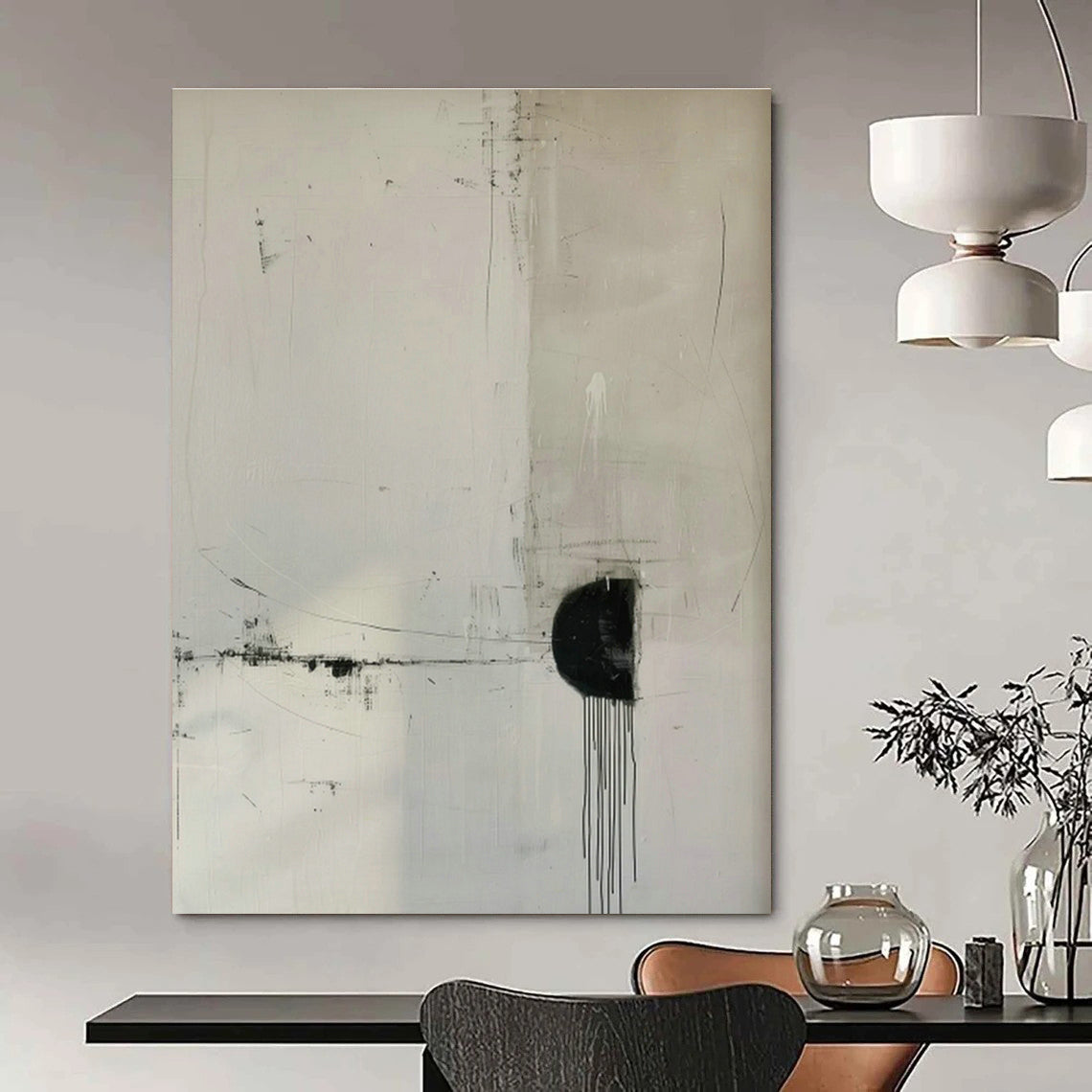 Minimalist Black - White Line Art for Bedroom & Study DLZ0421