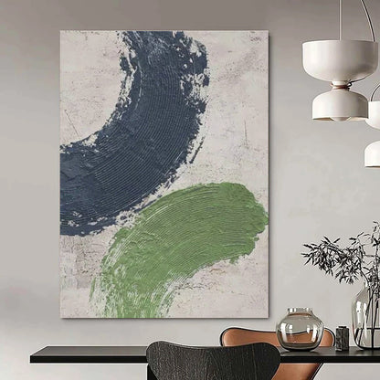 Two - Tone Textured Abstract Art for Industrial - Style Home & Art Gallery Pop - Up DLZ1079
