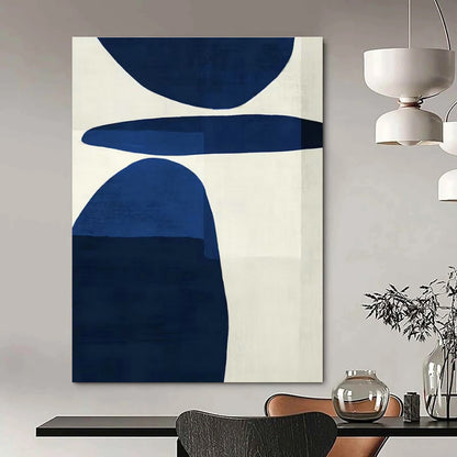 Sleek Dark Blue Art for Luxury Hotel Suite & Design - Forward Home Office DLZ1962