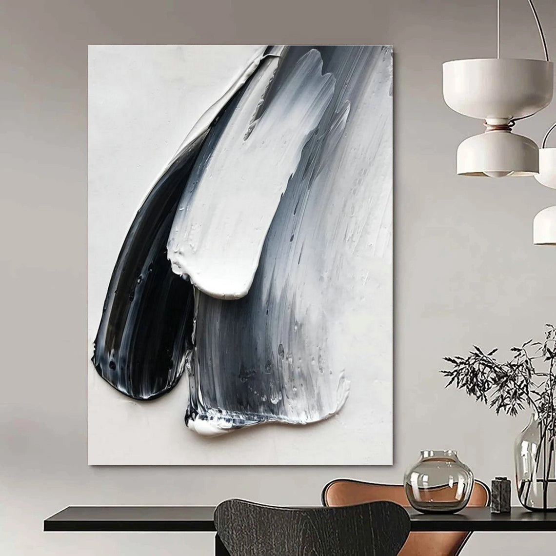 Gray - White Textured Form Art for Creative Agency & Artistic Boutique DLZ2376