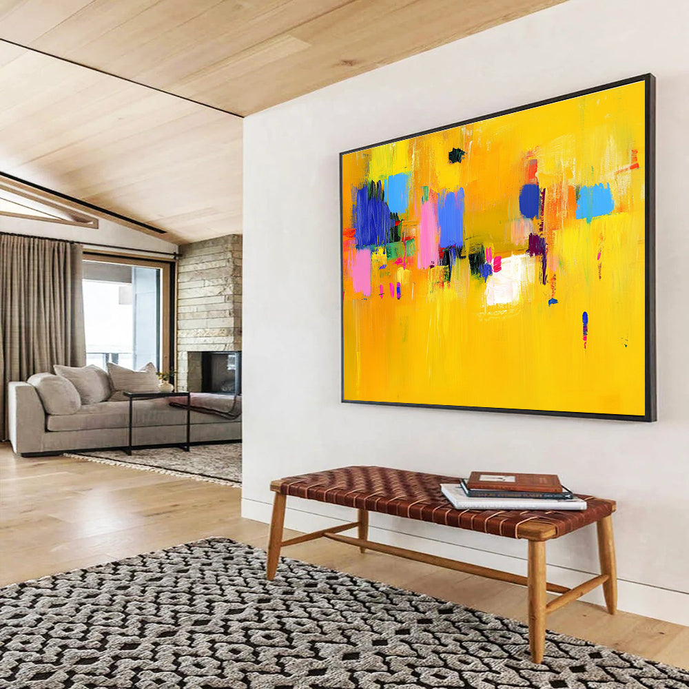 Colorful Block Abstract Art for Playful Nursery & Artistic Community Center SC147
