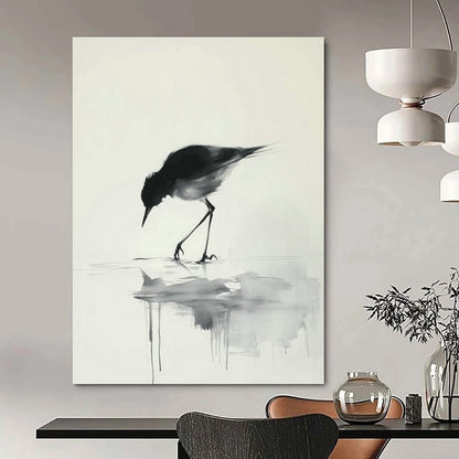 Ink - Style Bird Painting for Bedroom & Study DLZ0424