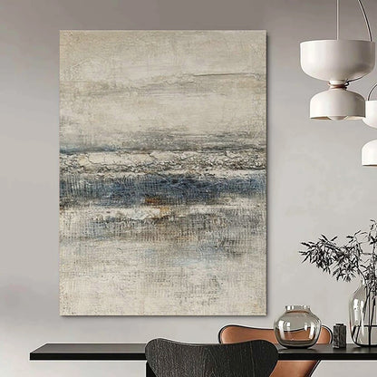 Gray - White - Blue Textured Art for Coastal Art Gallery & Nautical - Themed Home DLZ1853